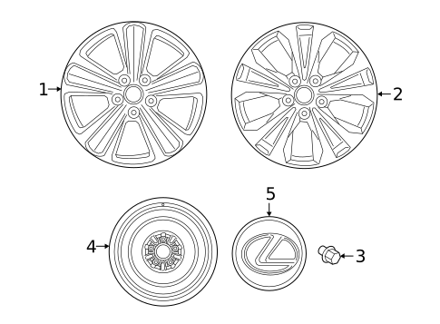Wheels for 2019 Lexus UX250h #0