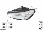 63119477830 - : Headlight, Led, Ahl, Right for BMW: X1 28i, X1 28iX Image