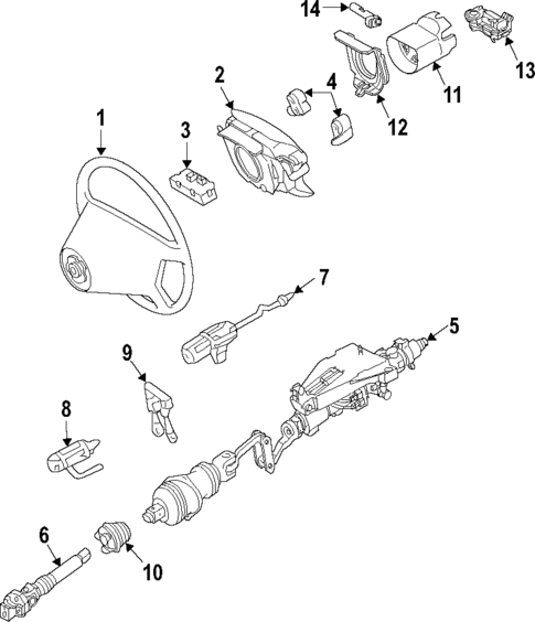 Steering Wheel for 2006 Mercedes-Benz CLS55 AMG #0