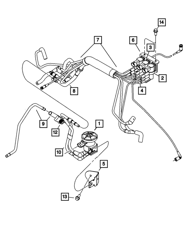 4458158 - Emission Controls: Vacuum Solenoid Filter for Mopar Image