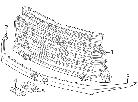 Grille for 2025 Chevrolet Traverse | OEM Parts Online