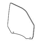 68361318AC - Body: Door Glass for Ram: 2500, 3500 Image