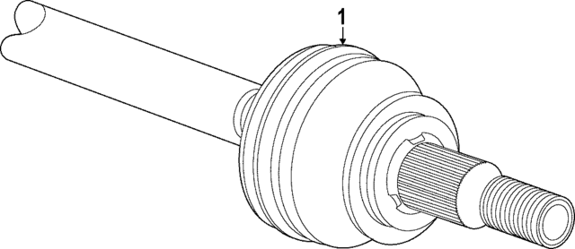 86518676 - : Part# 86518676 F Shaft for Cadillac: LYRIQ | Chevrolet: Blazer EV Image