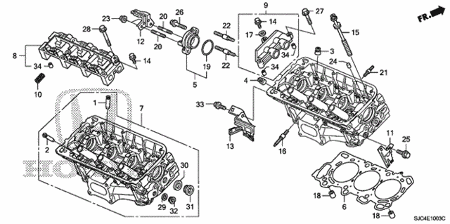 Rear Cylinder Head (2) for 2011 Honda Ridgeline #0