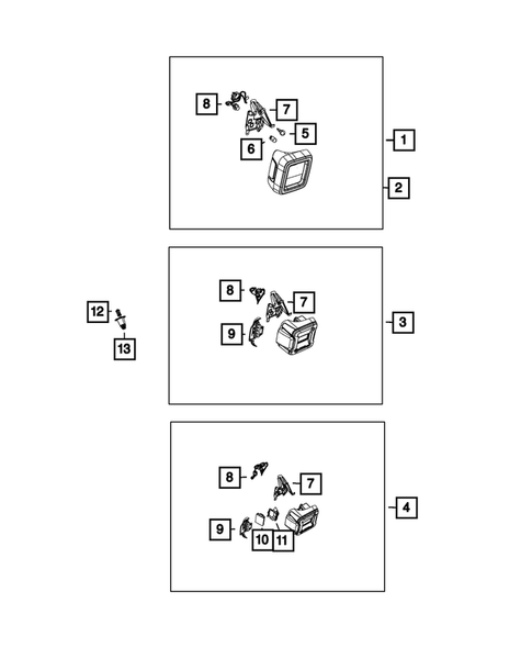 Lamps, Interior and Exterior for 2023 Jeep Wrangler #0