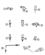 68490043AA - Electrical: Crankcase Pressure Sensor for Jeep: Gladiator, Wrangler | Ram: 1500 Image