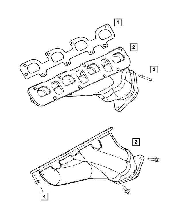5037398AC - Engine 6.1L Eight Cylinder [ESF]: Exhaust Manifold Gasket for Mopar Image image