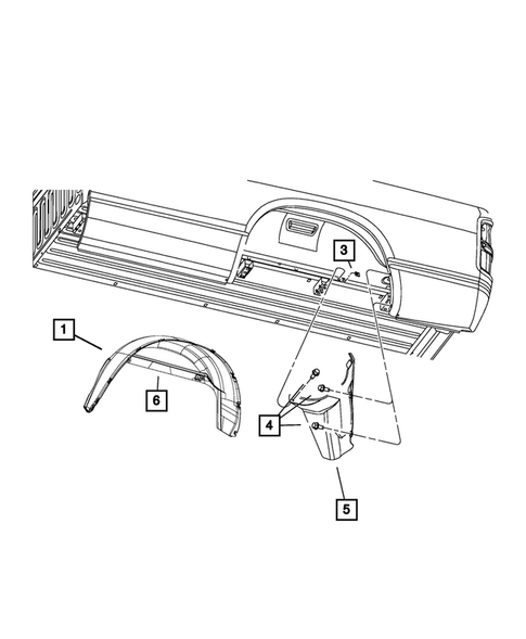Aperture Panel, Pillar Supports and Cab Back  for 2012 Ram 3500 #6