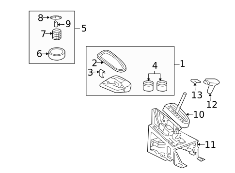 Shifter Trim for 2002 Pontiac Aztek #0