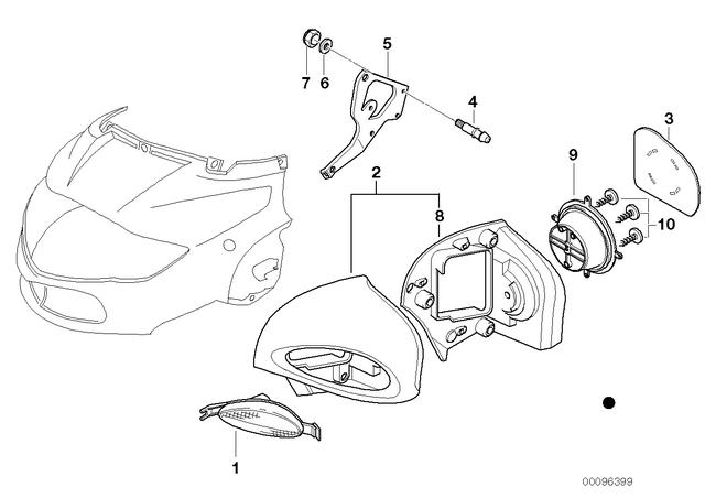 63132306434 - : Right Turn Indicator for BMW-Motorrad Image