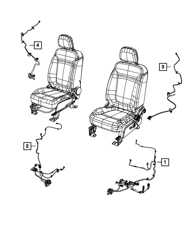 68096305AA - : Seat Wiring for Mopar Image