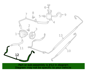 2017-2022 GM Power Steering Gear Outlet Hose 84190383 GM ...