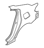71503G9C20 - Body: Quarter Panel for Genesis: G70 Image