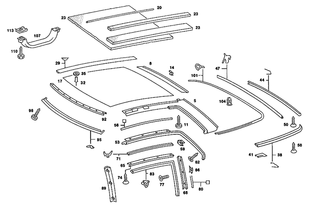 7981003323 - Hardtop: Sheet Metal Screw for Mercedes-Benz Image image