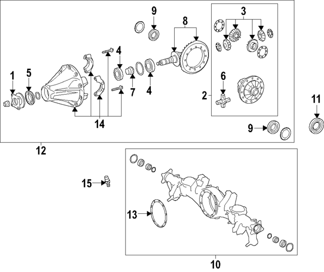 4110160250 - : Differential Carrier Sub-Assembly for Toyota Image