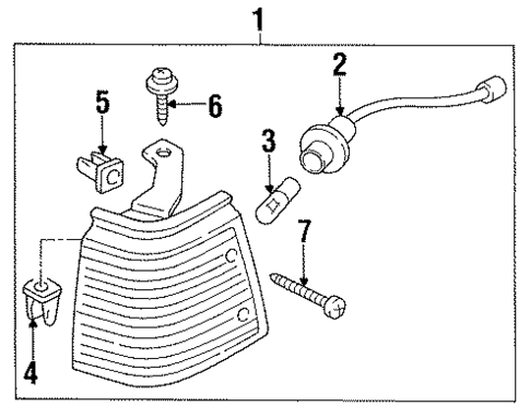 Park Lamps for 1990 Nissan Sentra #2