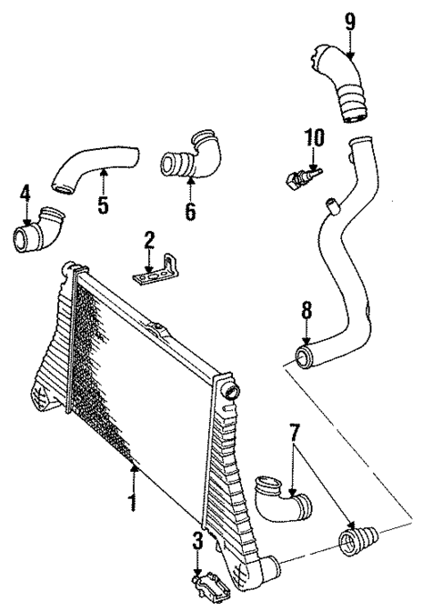 Intercooler for 1997 Saab 9000 #0