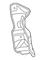 16590JG30C - : Heat Shield for Nissan: Rogue, Rogue Select Image