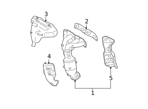 Exhaust Manifold for 2012 Nissan Rogue #0
