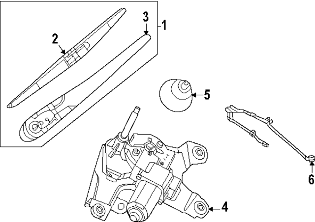 287907BA0B - Body: Wiper Blade for Nissan: Murano Image