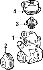 1032003701 - Cooling System: Water Pump for Mercedes-Benz Image