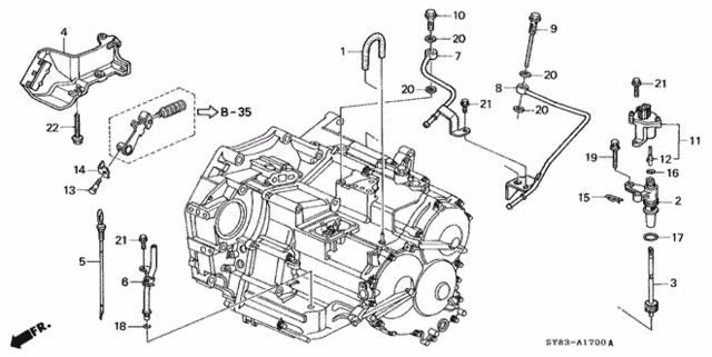 AT ATF Pipe - Speed Sensor (2) for 1998 Acura CL #0