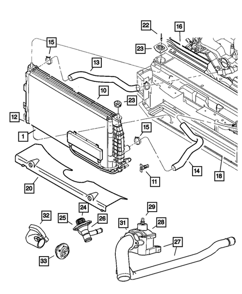 Radiator and Related Parts for 2002 Chrysler 300M #0