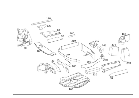 Rear Pillar and Trunk Damping for 2014 Mercedes-Benz C350 #0
