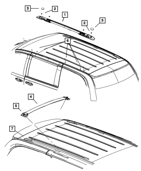 Sport Bar or Luggage Rack for 2011 Dodge Grand Caravan #0