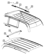68052294AB - Body Sheet Metal Except Doors: Roof Rack Clamp Kit for Chrysler: Town &amp; Country | Dodge: Grand Caravan Image