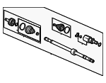 44305T60J01 - : Axle Assembly for Honda: Civic Image