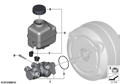 Brake Master Cylinder for 2017 BMW i8 #0
