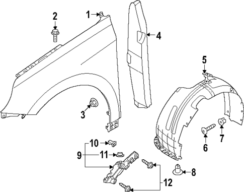 Fender & Components for 2025 Hyundai Ioniq 5 #0