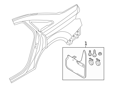 Exterior Trim - Quarter Panel for 2024 Audi A8 Quattro #0