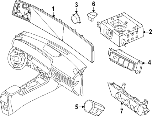 Cluster & Switches for 2024 Hyundai Kona Electric #0