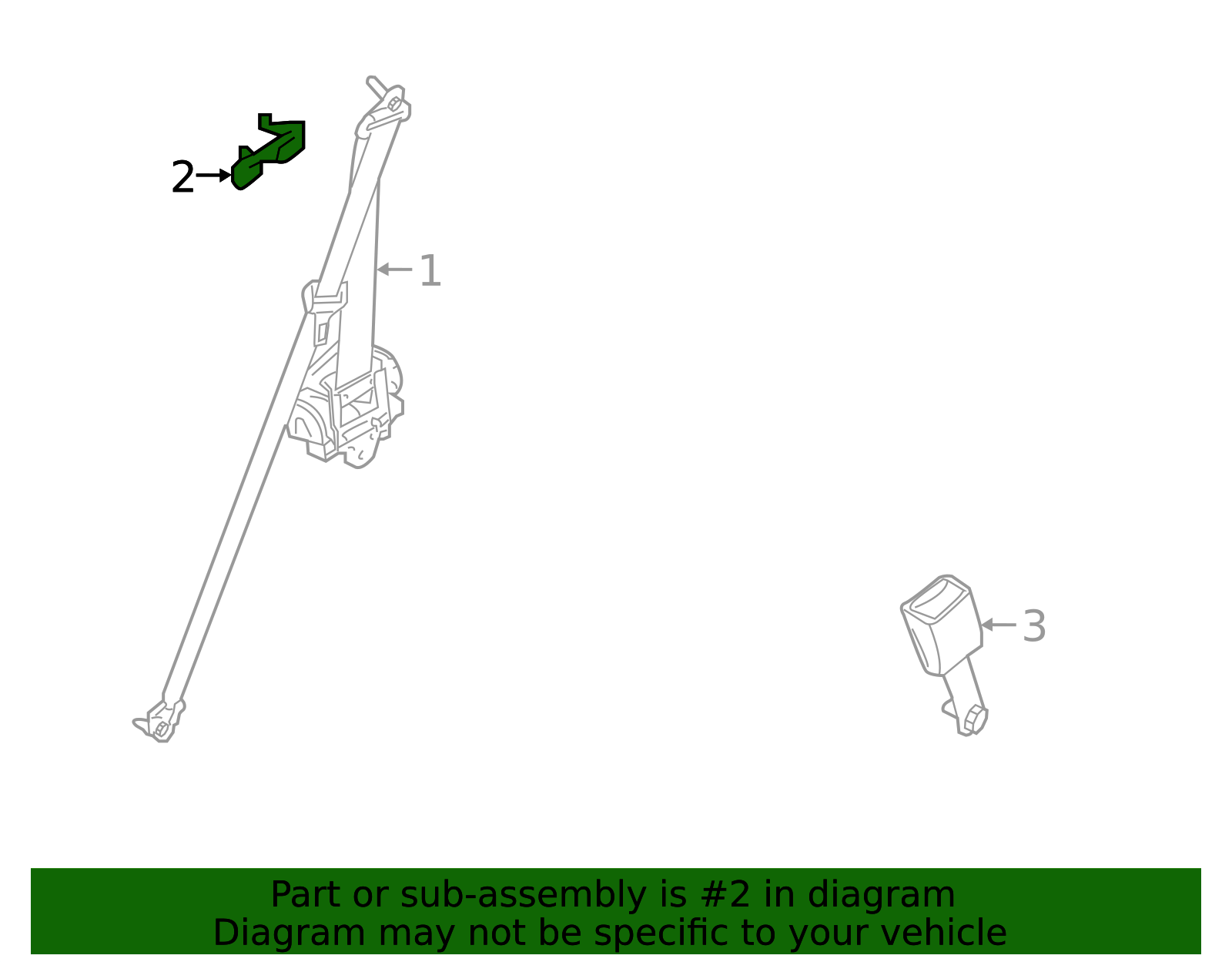 88890-1EA0A - Belt & Retractor Guide 2010-2020 Nissan 370Z | Official ...