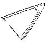 87810T6200 - : Quarter Glass for Genesis: GV80 Image