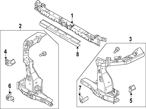 Radiator Support for 2025 INFINITI QX80 #0