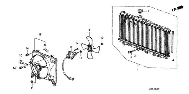 Radiator (Toyo) for 1987 Honda Accord #0