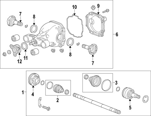 Drive Axles for 2015 Cadillac ATS #0
