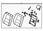 DD9C5740044 - Body: Seat Back Assembly for Mazda: CX-3 Image