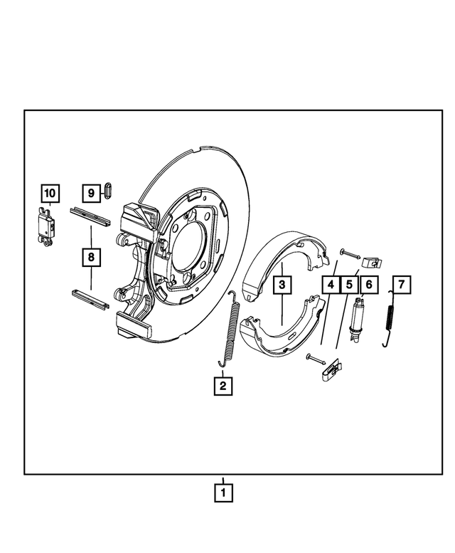 5290734AB - Brakes: Parking Brake Adapter Assembly for Mopar Image