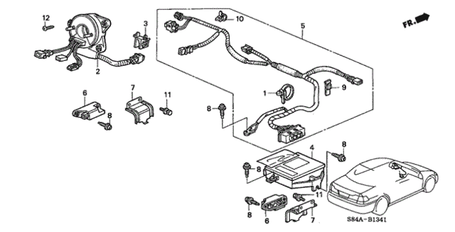 SRS Unit (Side SRS) for 2002 Honda Accord #0