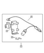 82205274 - Mopar Accessories - Component Parts: Cellular Phone Mounting Kit for Mopar Image