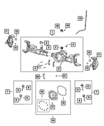 68400405AA - Front Axle; Dana 210 MM; Differential and Drive Line: Axle Housing for Mopar Image