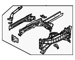 64500T6000 - Body: Apron/Rail Assembly for Hyundai Image