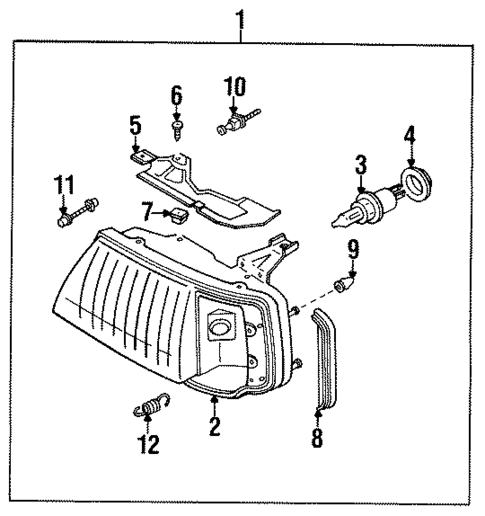 Bulbs - Chassis for 1989 Nissan Stanza #1