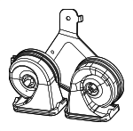 68477502AA - : Horn And Bracket for Mopar Image