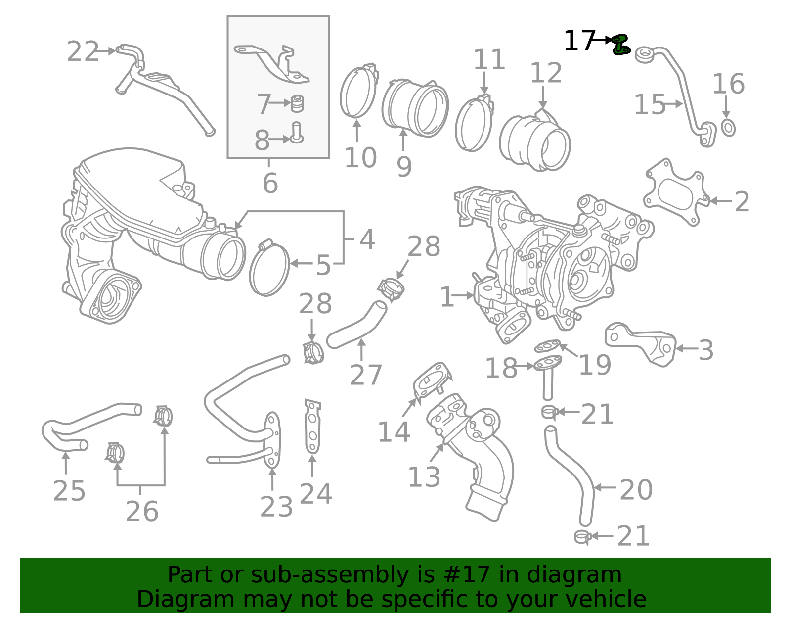 2017-2026 Honda Turbocharger Oil Line Gasket 15535-RPY-G00 | OEM Parts ...