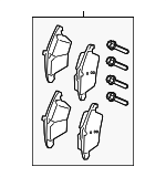 LR164029 - Brakes: 2016-2022 Land Rover - Brake Pads Front for Land Rover: Discovery Sport, Range Rover Evoque Image